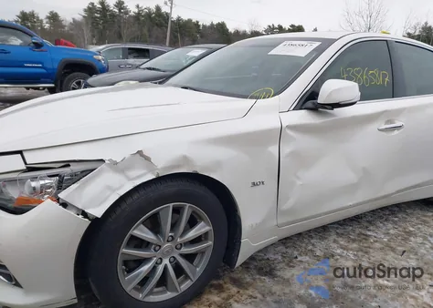 2016 Infiniti Q50 3.0T Premium z USA, uszkodzony, nr VIN JN1EV7AR3GM345039